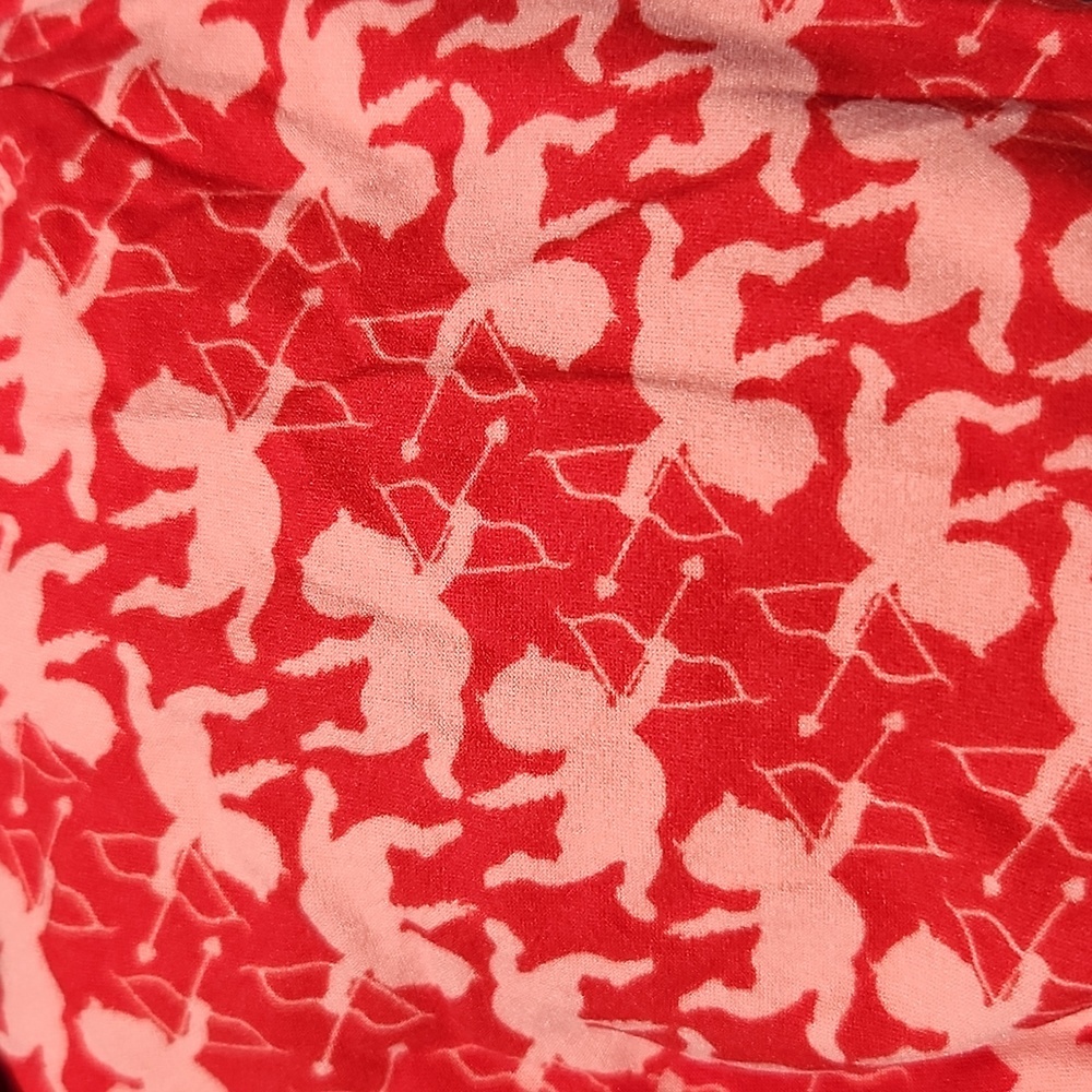 LULAROE LLR OS Patterned Buttery Soft Legging One Size Cupid Valentines Holiday